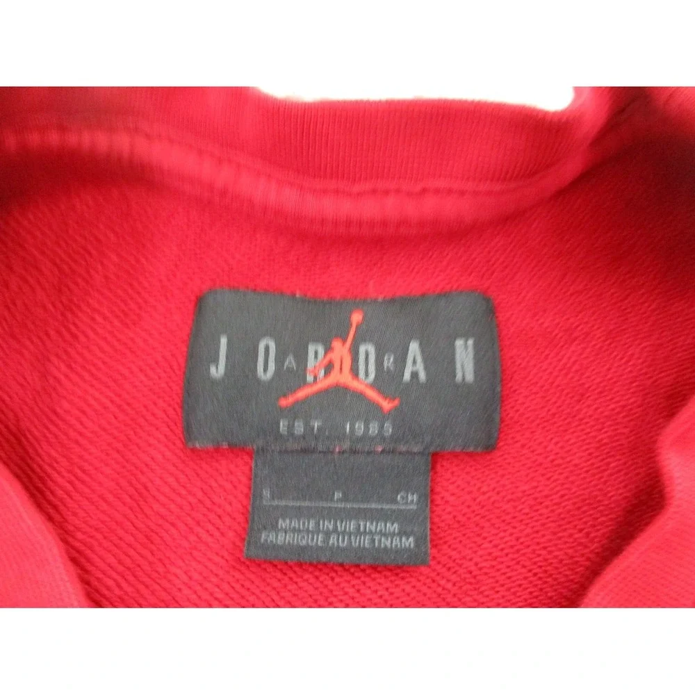 Jordan Sweater Mens Small Red Jump Man Nike Sweatshirt Outdoor Basketball Air